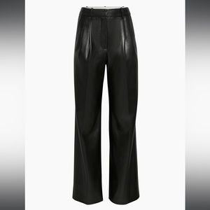 Aritzia Wilfred The Effortless Pant™ New | Black Vegan Leather | Size 6